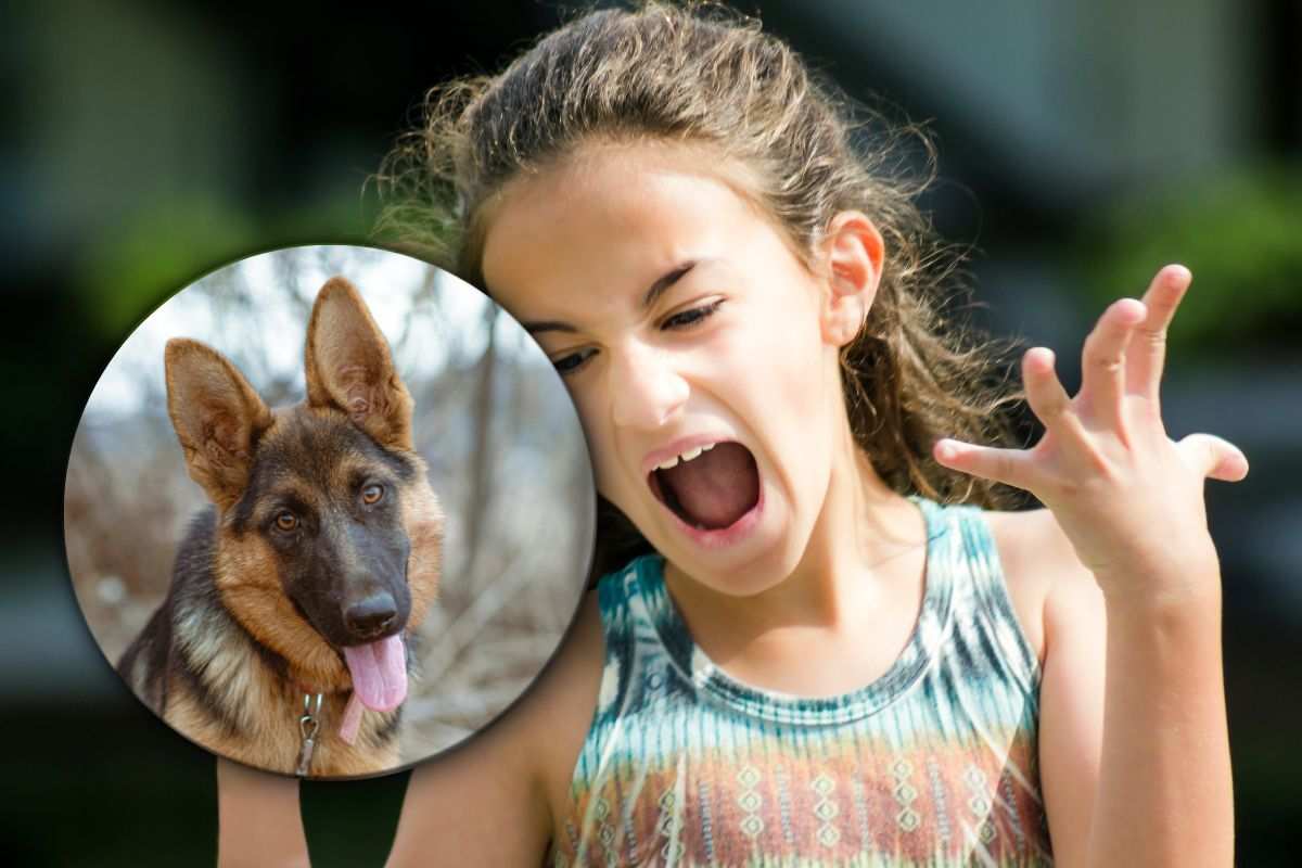 Bambina infuriata