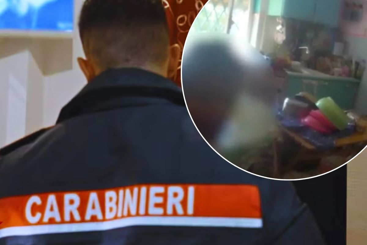 Carabinieri sul luogo dell'orrore