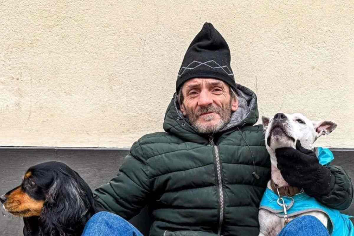 Walter insieme ai suoi cani